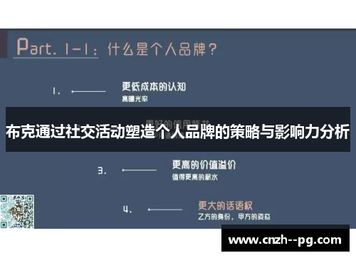 布克通过社交活动塑造个人品牌的策略与影响力分析